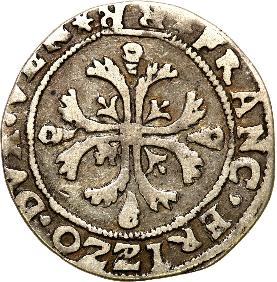 Włochy, Wenecja. Francesco Erizzo (1631-1646). 17 1/2 soldi bez daty (1637-1638)